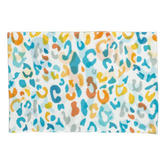 Leopard Spots: Colourful Vintage Texture. Pillowcase