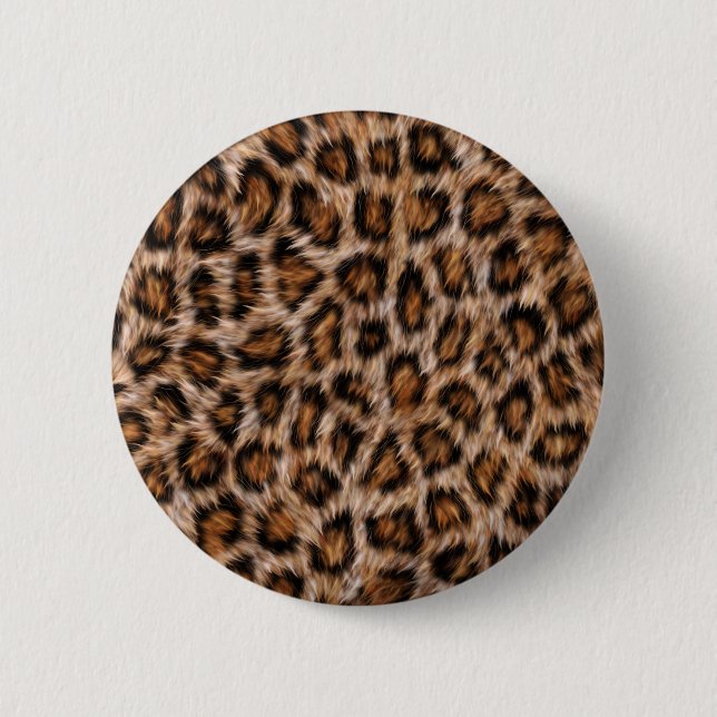 Leopard Spots Fur Jaguar Animal Cat skin Pattern.j 6 Cm Round Badge (Front)