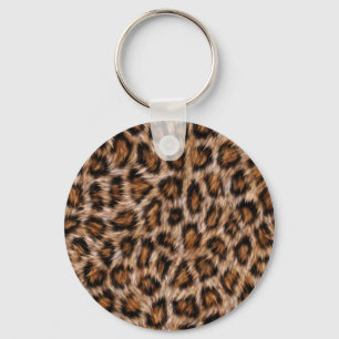 Leopard Spots Fur Jaguar Animal Cat skin Pattern.j Key Ring