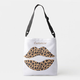 Leopard Spots Lipstick Kiss Thunder_Cove Crossbody Bag