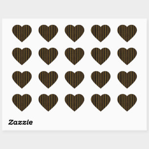 Leopard Spots Luxurious Dark Purple Fashionable Heart Sticker