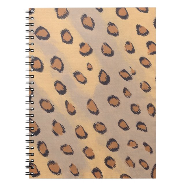 Leopard Spots Painting Custom Notebooks (Front)