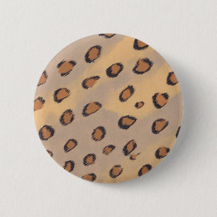 Leopard Spots Painting Custom Pinback Buttons