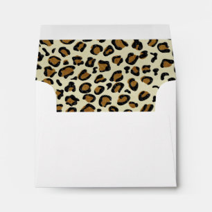Leopard Spots Pattern Inside Personalised Envelope