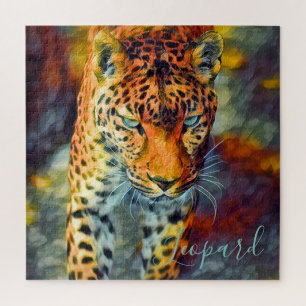 Leopard [Square Jigsaw puzzle] Puzzle