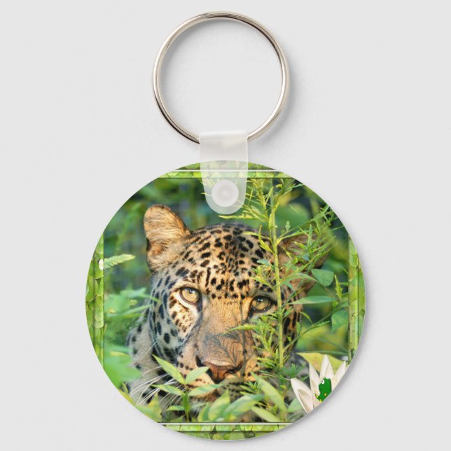 Leopard St. Patrick's Keychain (Front)