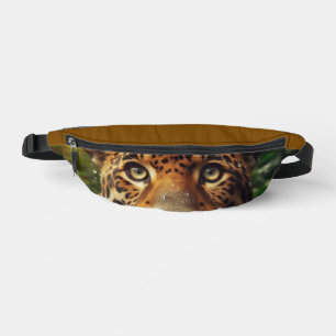 Leopard Stares While Lapping Water in Jungle Bum Bags