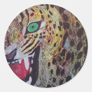 LEOPARD STICKERS BY PAULA REILLY.