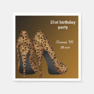 Leopard Stilettos Napkin
