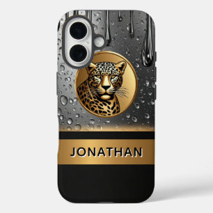 Leopard Strength Custom Design 🐆 iPhone 16 Case