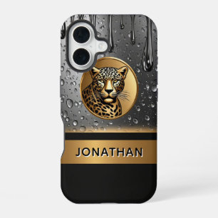 Leopard Strength Custom Design 🐆 iPhone 16 Case