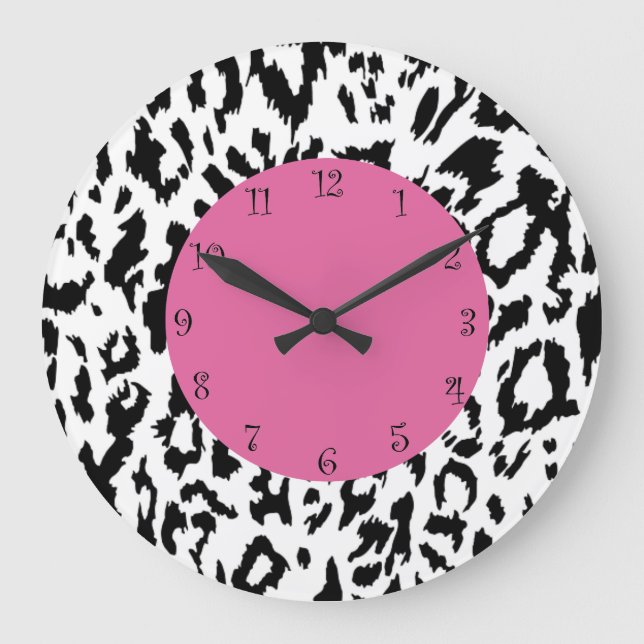 Leopard Style Wall Decor Clocks (Front)