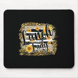 Leopard Sunflower Lunch Lady First Day Ck To Schoo Mouse Mat