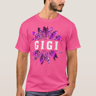 Leopard Sunflower Promoted To Gigi Pregnancy Annou T-Shirt