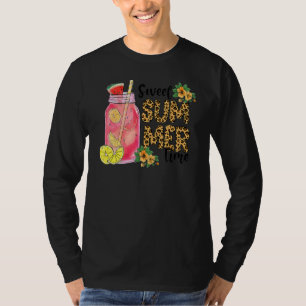 Leopard Sweet Summer Time I Love Summer Beach Vac T-Shirt