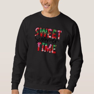 Leopard Sweet Summer Time Watermelon Summer Vacat Sweatshirt
