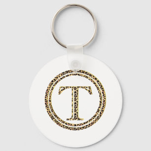 Leopard T Key Ring