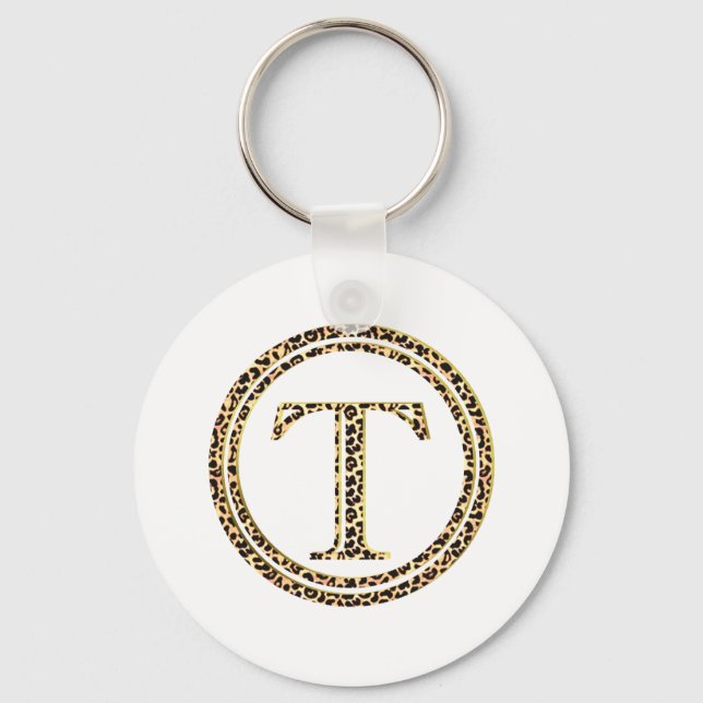 Leopard T Key Ring (Front)