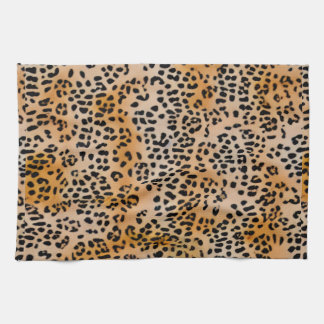 Leopard tea towel