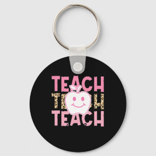 Leopard Teacher Appreciation Teach With Love Teach Key Ring