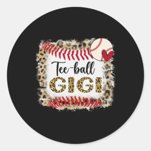Leopard Tee-ll Gigi For Softll Player Classic Round Sticker