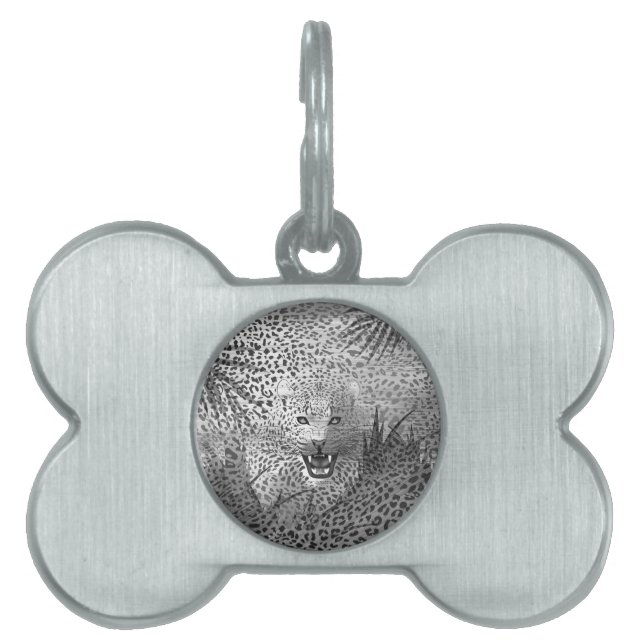 Leopard Territory 2 Pet ID Tag (Front)