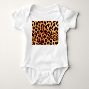 Leopard texture, African animal seamless pattern. Baby Bodysuit