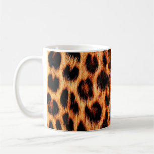 Leopard texture, African animal seamless pattern. Coffee Mug