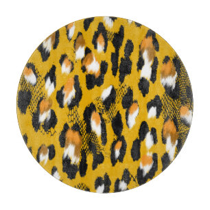 Leopard Texture Animal Print Background Cutting Board