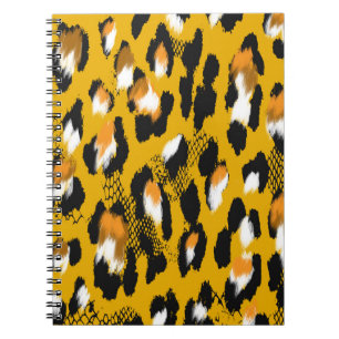 Leopard Texture Animal Print Background Notebook