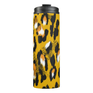 Leopard Texture Animal Print Background Thermal Tumbler