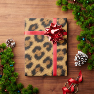 leopard texture fur skin leather animal print patt wrapping paper