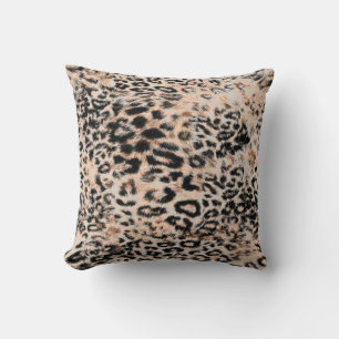 Leopard texture, leopard animal print pattern cushion