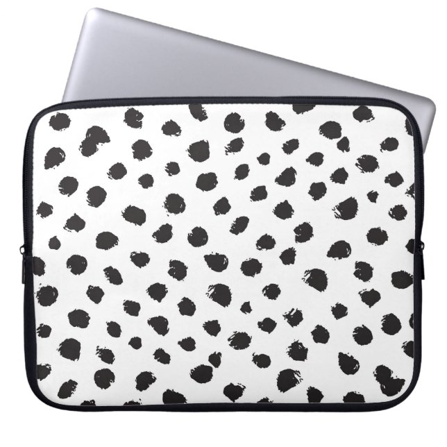 Leopard Texture: Vintage Seamless Pattern. Laptop Sleeve (Front)