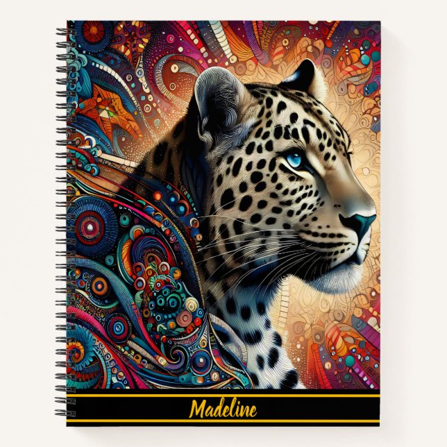Leopard Thrill: Bold Branch and Birds Notebook (Front)