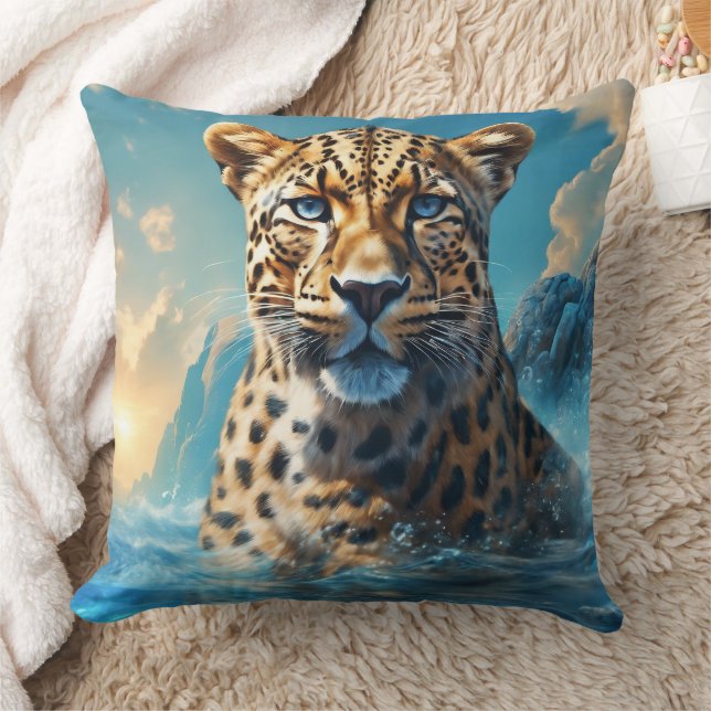 Leopard Throw Pillow (Blanket)