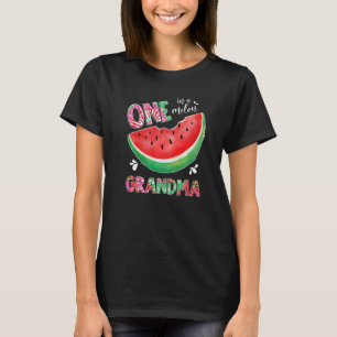 Leopard Tie Dye One In A Melon Grandma Watermelon T-Shirt