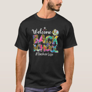 Leopard Tie Dye Welcome Back To School 2022 Teache T-Shirt