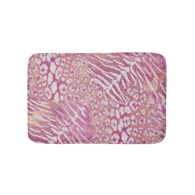 Leopard tiger skin trendy bath mat (Front)