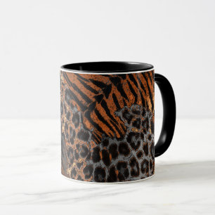Leopard tiger skin trendy mug