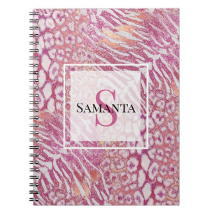 Leopard tiger skin trendy notebook
