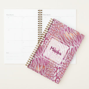 Leopard tiger skin trendy planner