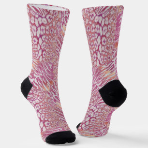 Leopard tiger skin trendy spotted striped cat socks