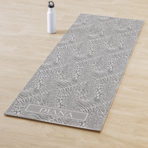 Leopard tiger skin trendy spotted striped cat yoga mat