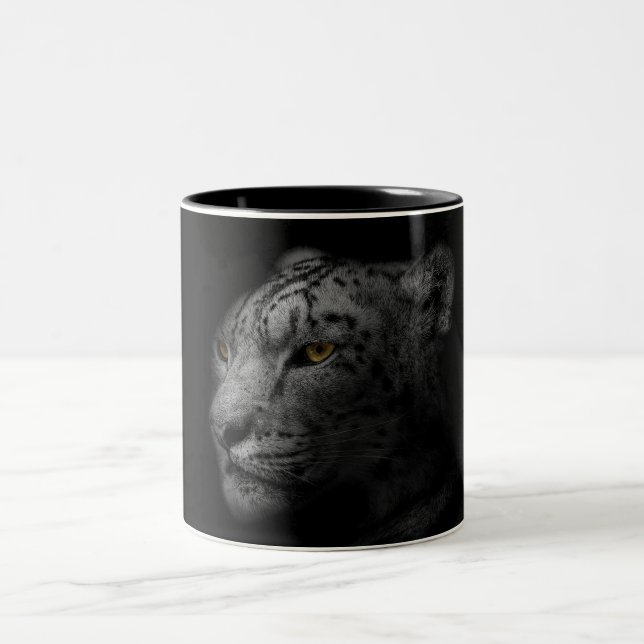Leopard, Two-Tone Coffee Mug (Center)