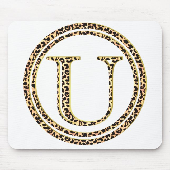 Leopard U Mouse Mat (Front)