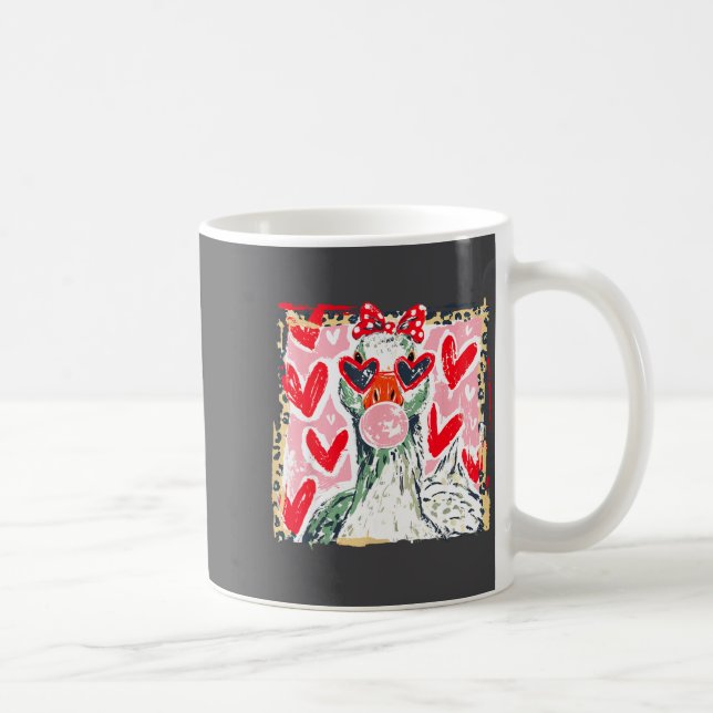 Leopard Valentine's Day Goose Cute Animal Couple M Coffee Mug (Right)