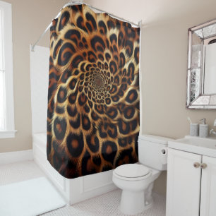 Leopard Vibes: Add a Wild Touch to Your Bathroom Shower Curtain
