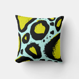 Leopard Vibrance: Colourful Wild Textures. Cushion