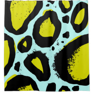 Leopard Vibrance: Colourful Wild Textures. Shower Curtain